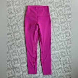 Lululemon Wunder Under leggings, hot pink, size 4